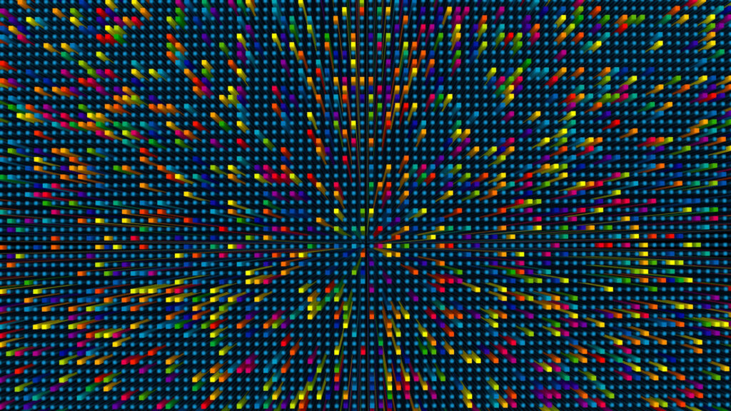 モザイクの抽象画