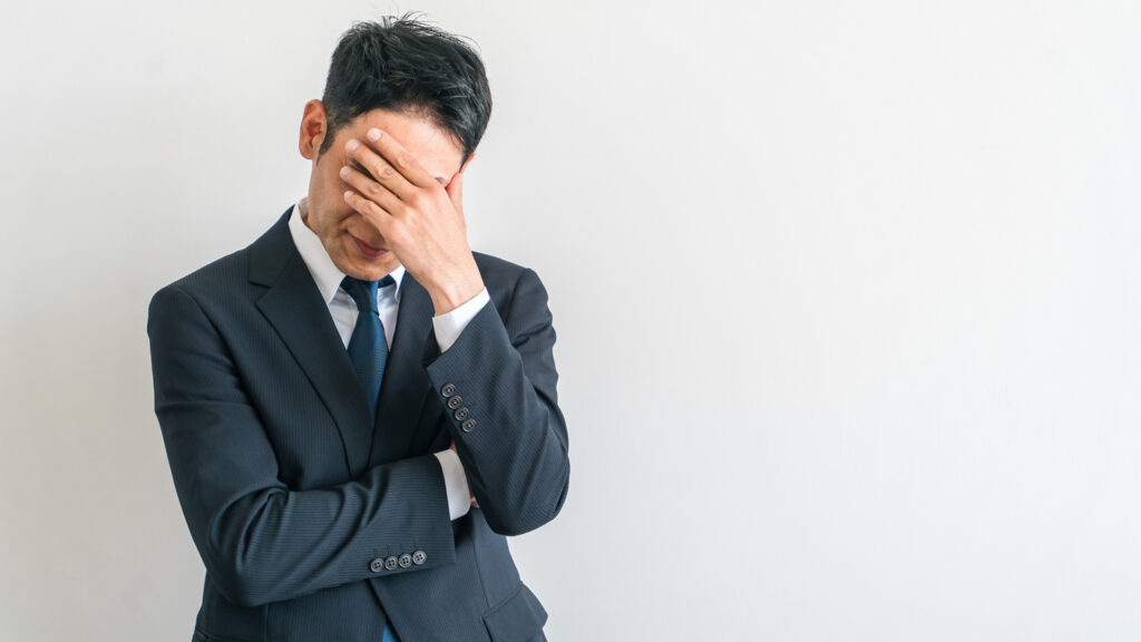 落ち込むビジネスマン